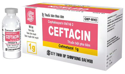CEFTACIN 1g (Cephalosporin thế hệ 2)