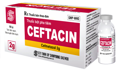 CEFTACIN 2g (Cephalosporin - thế hệ 2)