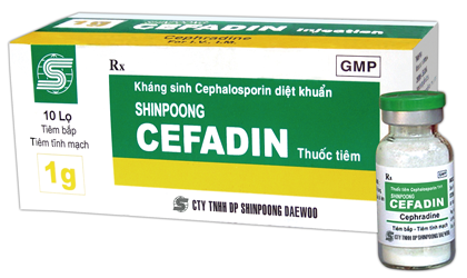 SHINPOONG CEFADIN (Cephalosporin- thế hệ 1)