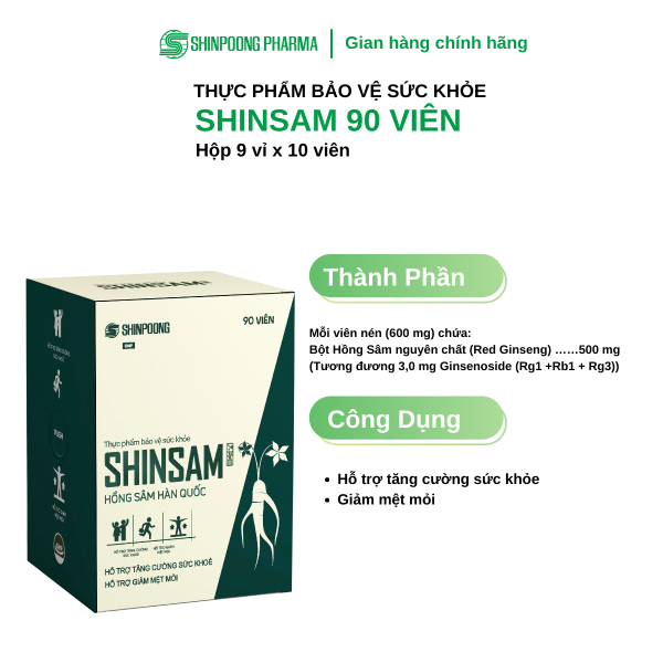 Shinpoong Pharma - Shinsam 90 viên